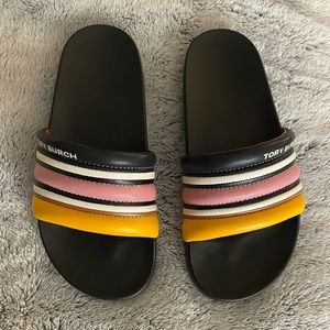 Tory Burch Striped Slide